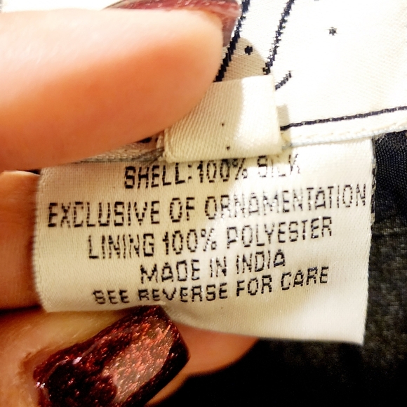 J.M.C Women's Vintage Black Sequins Beaded Long Sleeves Silk Evening Cardigan PS - Picture 5 of 12